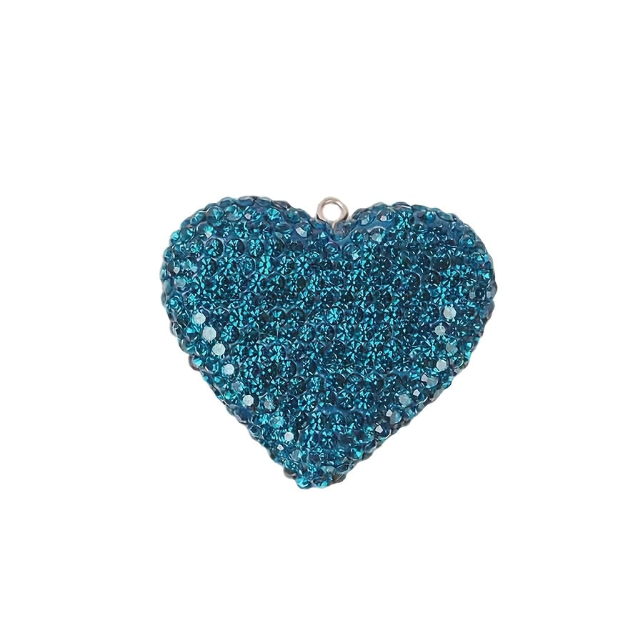 Exquisite rhinestone jewelry accessories, fully diamond inlaid three-dimensional heart-shaped jewelry, high-value accessories, heart-shaped accessories, wooden accessories, heart-shaped crystal, car accessories