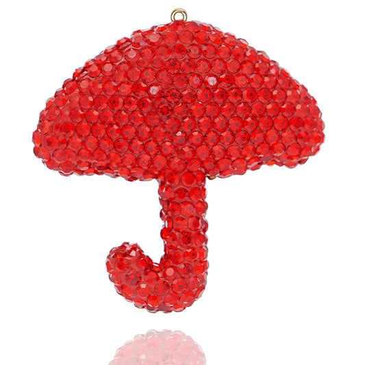 DIY Diamond Umbrella Pendant - Sparkling Crystal Pendant for Keychain/Bag/Car Decoration (3 Colors) Personalized Umbrella Shape Shining Charm - Handmade Resin and Diamond Accessories for DIY Gifts