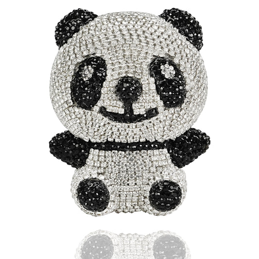 Panda crystal rhinestone jewelry, sparkling personalized crystal simulation, DIY bookshelf accessories, office accessories, suitable for dining table accessories, suitable as friends' birthday gifts, holiday gifts, commemorative gifts, birthdays