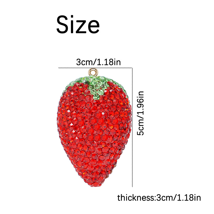 Accessories Strawberry Accessories Clothing Accessories Crystal DIY Creative Personalized New Fruit Accessories