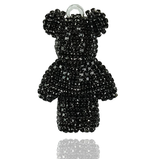 Crystal Bear 5cm Bear Accessories Video Exquisite Mixed Color Diamond AB Color Bear Accessories DIY 3D Full Diamond Jewelry Accessories