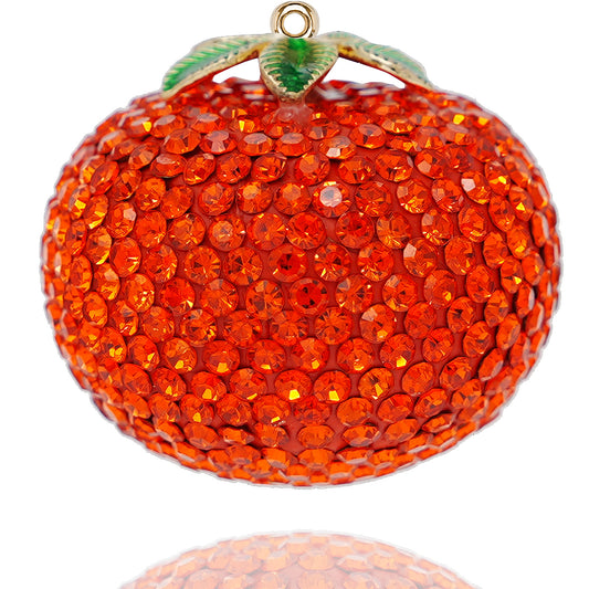 Crystal tomatoes, persimmons, fruit shaped jewelry, handmade DIY with rhinestones, decorative accessories materials, new high-end diamond jewelry DIY accessories