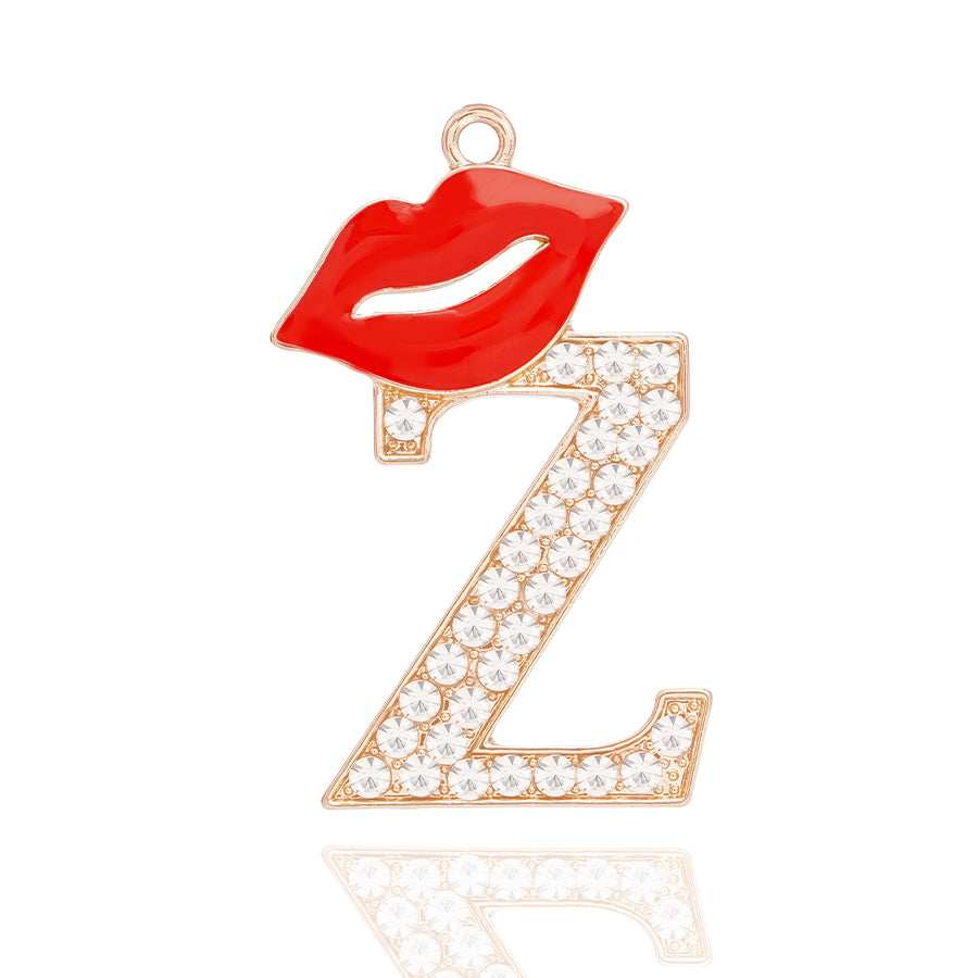 Accessories DIY Red Lips Letter Accessories Personalized Elegant Letter Accessories Clothing Decoration