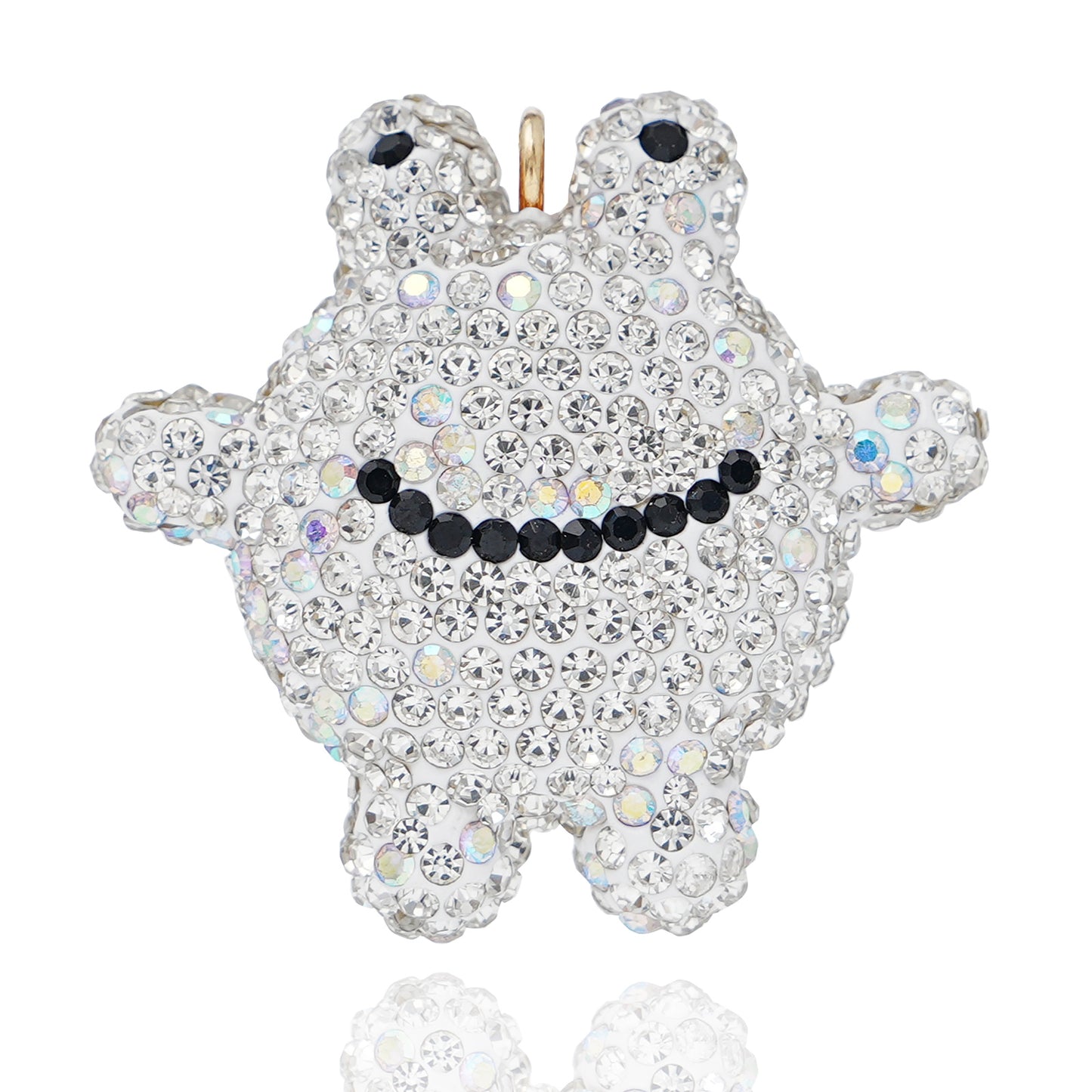 Frog Big Face Frog Crystal Accessories Exquisite Personalized New Water Diamond Trendy Cute Mini Frog Smiling Face Accessories