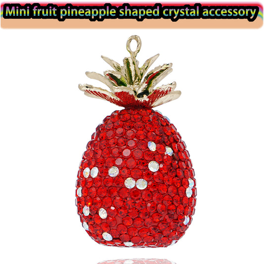Rainbow Fruit Dopamine Crystal Accessories Pineapple Accessories Fruit Accessories Water Diamond Macaron Colored Crystal Bags Clothing Accessories Birthday Gifts Festival Gifts Exquisite Accessories