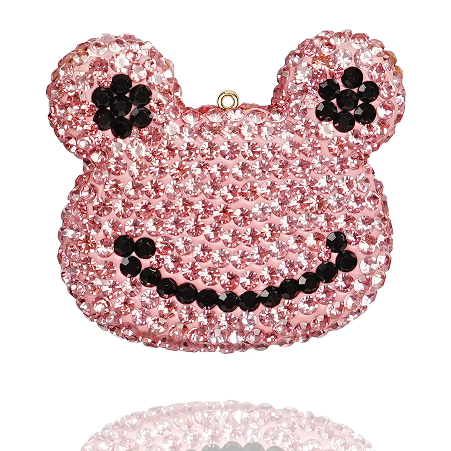 Frog accessories, clothing accessories, three-dimensional frog inlaid with diamond crystals, exquisite personalized and cute accessories