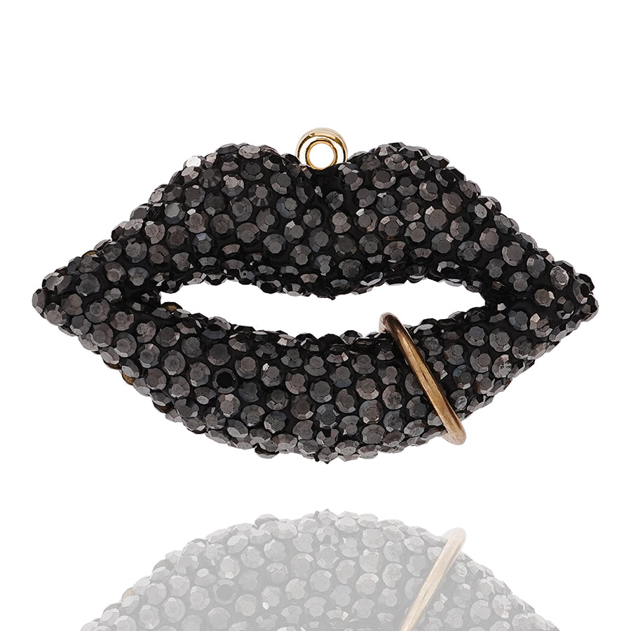 Red Lips Accessories DIY Jewelry Water Diamond Crystal Exquisite Lips Clothing Accessories
