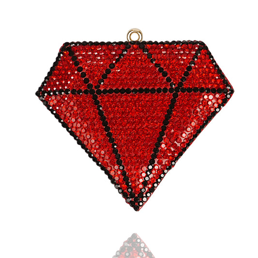 Diamond crystal accessories, exquisite three-dimensional diamond setting, diamond shaped accessories, clothing accessories, three-dimensional diamonds