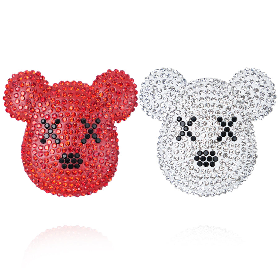 Accessories Creative Half Face Bear Head Exquisite Diamond Jewelry Accessories DIY Fashion Accessories Phone Case Decoration