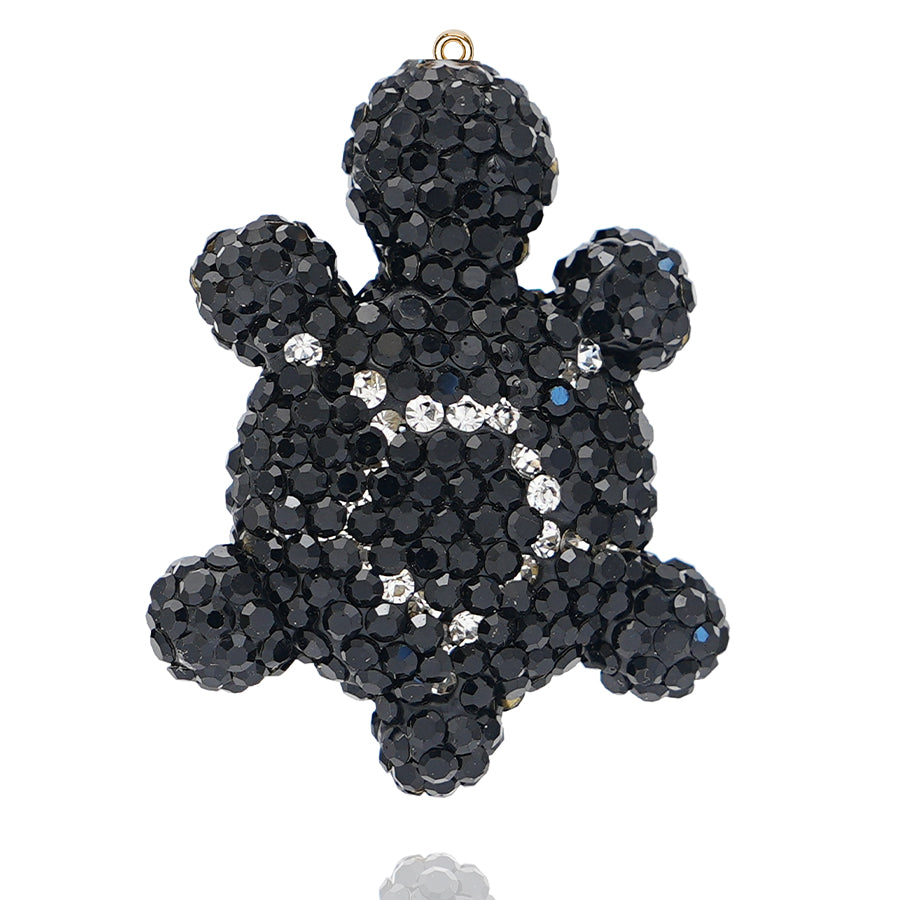 3D Water Diamond Turtle Pendant - Cute Mini Turtle Pendant for Backpacks, Keychains, and Car Decorations Sparkling Turtle Pendant - Handmade Crystal Animal Pendant for DIY Accessories and Gifts