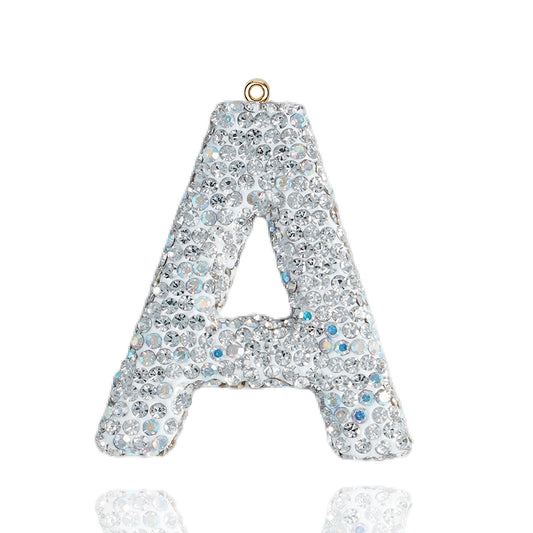 26 letter accessories elegant crystal letter accessories rhinestones exquisite accessories decoration