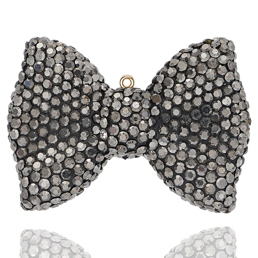 rhinestone bow pendant -3D  DIY crystal bow pendant, suitable for sparkling bow pendants in cars, backpacks, and keys - handmade rhinestone accessories, suitable for fashion and gift ties