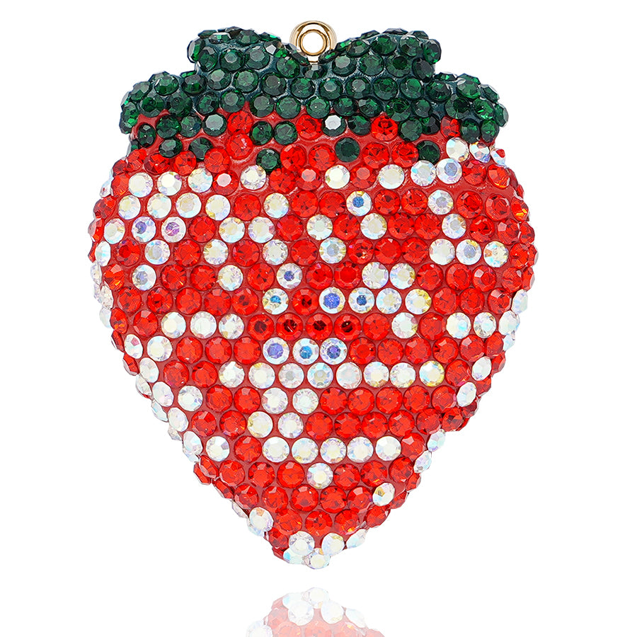 Creative Crystal 3D Strawberry Shape DIY Cute Water Diamond New Fruit Resin Stationery Accessories