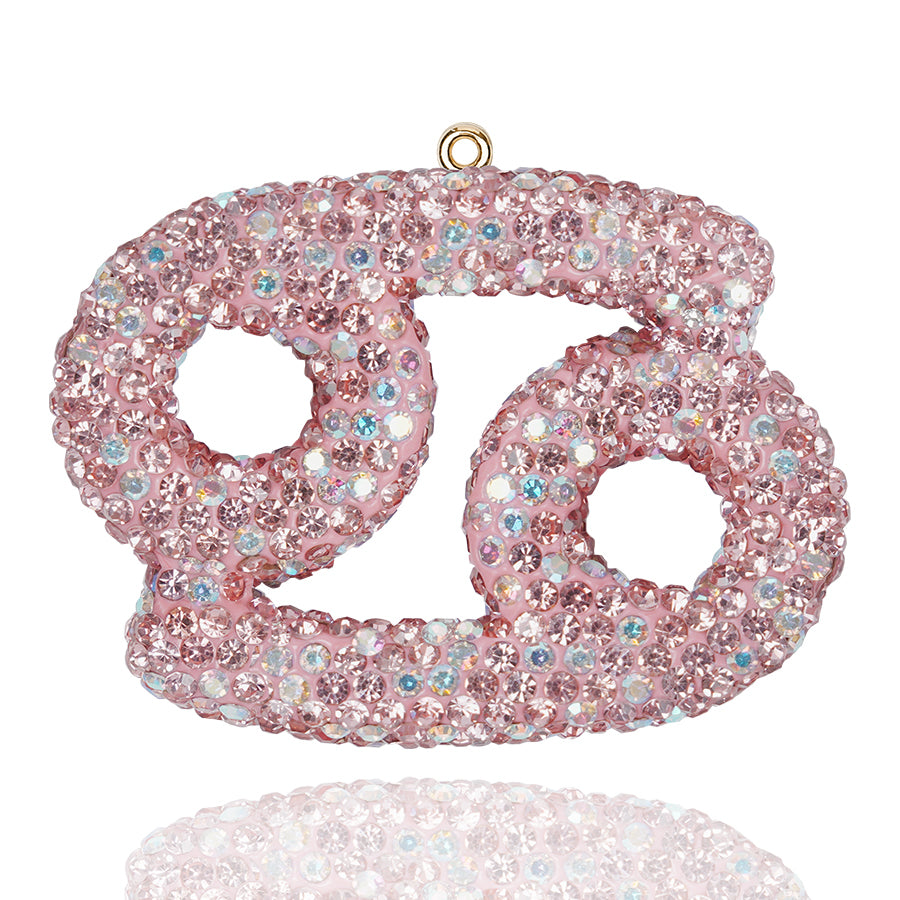 Constellation 12 Pink Water Diamond Constellation Accessories Exquisite Three Dimensional Diamond Set Accessories DIY Decorative Crystal Accessories Water Diamond