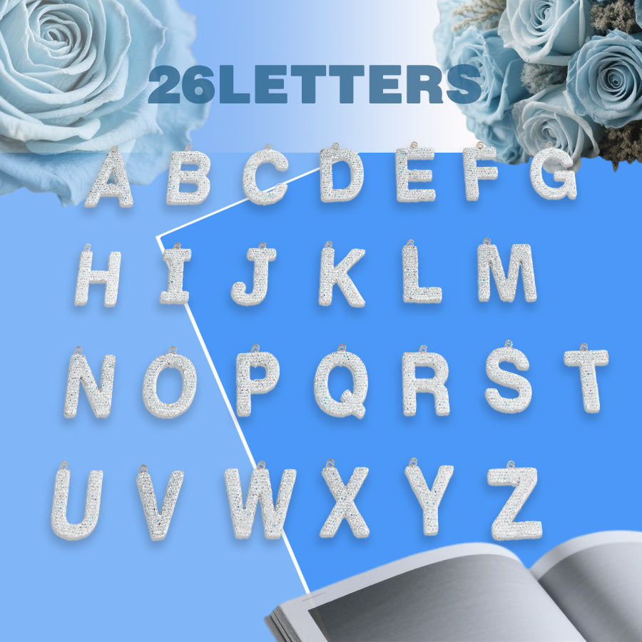 26 letter accessories elegant crystal letter accessories rhinestones exquisite accessories decoration