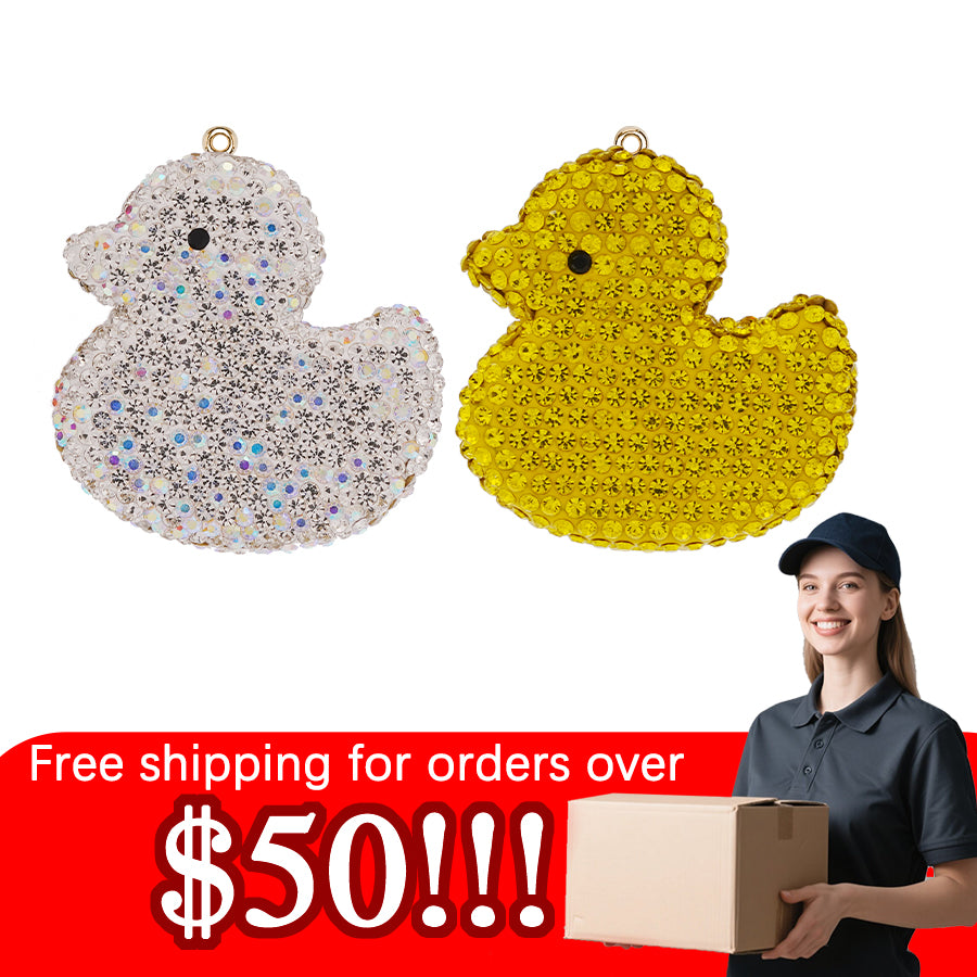 Crystal Duck Accessories Jewelry Full Diamond Exquisite Little Duck Accessories DIY Diamond Set Jewelry