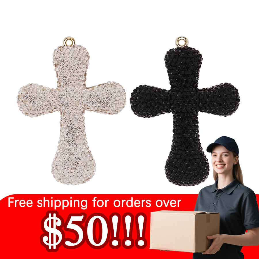Lucky Talisman Cross Exquisite 3D Diamond Cross Accessories Clothing Accessories Crystal Accessories Decoration