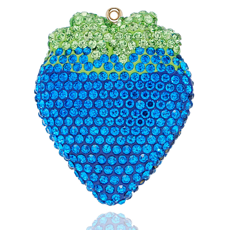 Creative Crystal 3D Strawberry Shape DIY Cute Water Diamond New Fruit Resin Stationery Accessories