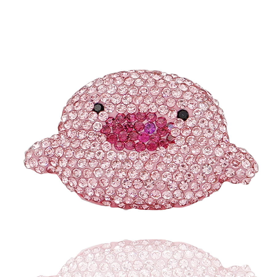 Half Water Diamond Chicken Pendant - DIY Cute Chicken, Suitable for Phone Cases, Wall Decorations, and Fashion Accessories Sparkling Chicken Pendant - Handmade Resin and Crystal Decorations for Crafts, Jewelry, and Home Decors