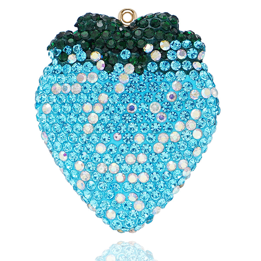 Creative Crystal 3D Strawberry Shape DIY Cute Water Diamond New Fruit Resin Stationery Accessories