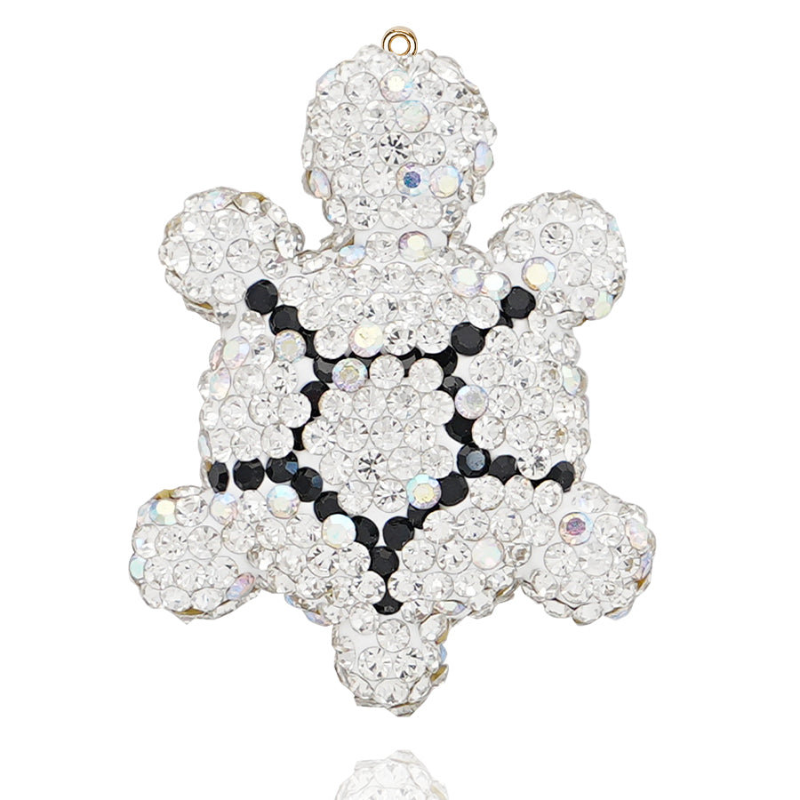 3D Water Diamond Turtle Pendant - Cute Mini Turtle Pendant for Backpacks, Keychains, and Car Decorations Sparkling Turtle Pendant - Handmade Crystal Animal Pendant for DIY Accessories and Gifts