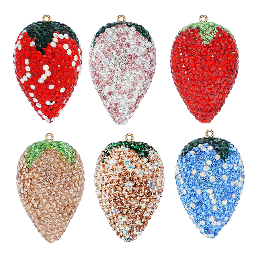 Accessories Strawberry Accessories Clothing Accessories Crystal DIY Creative Personalized New Fruit Accessories