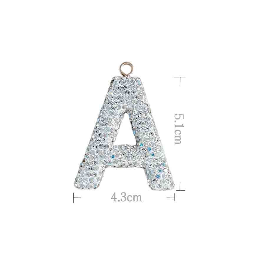 26 letter accessories elegant crystal letter accessories rhinestones exquisite accessories decoration
