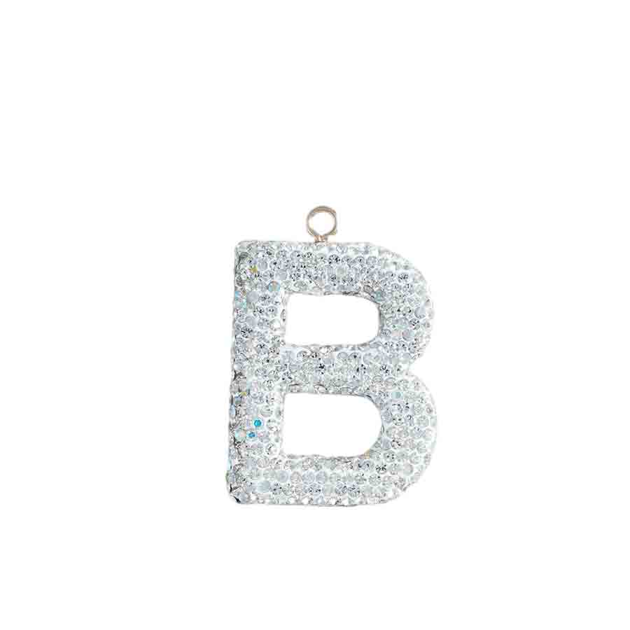 26 letter accessories elegant crystal letter accessories rhinestones exquisite accessories decoration