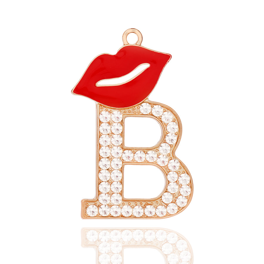Accessories DIY Red Lips Letter Accessories Personalized Elegant Letter Accessories Clothing Decoration