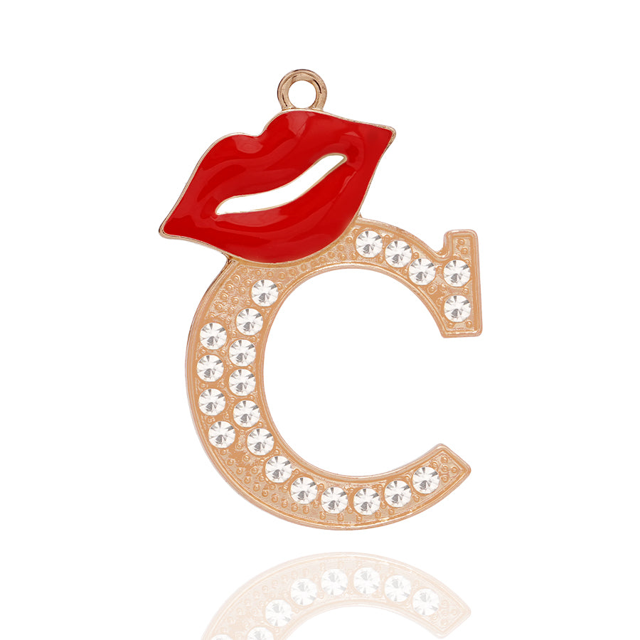 Accessories DIY Red Lips Letter Accessories Personalized Elegant Letter Accessories Clothing Decoration