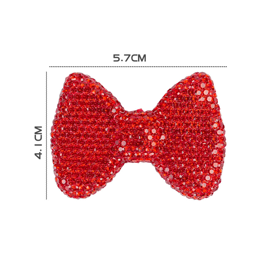 Exquisite diamond studded bow accessories, clothing accessories, three-dimensional bow accessories, crystal rhinestones