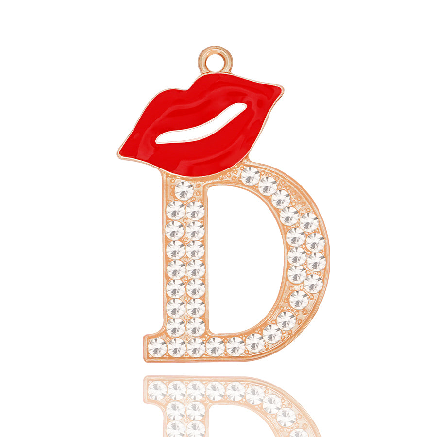 Accessories DIY Red Lips Letter Accessories Personalized Elegant Letter Accessories Clothing Decoration