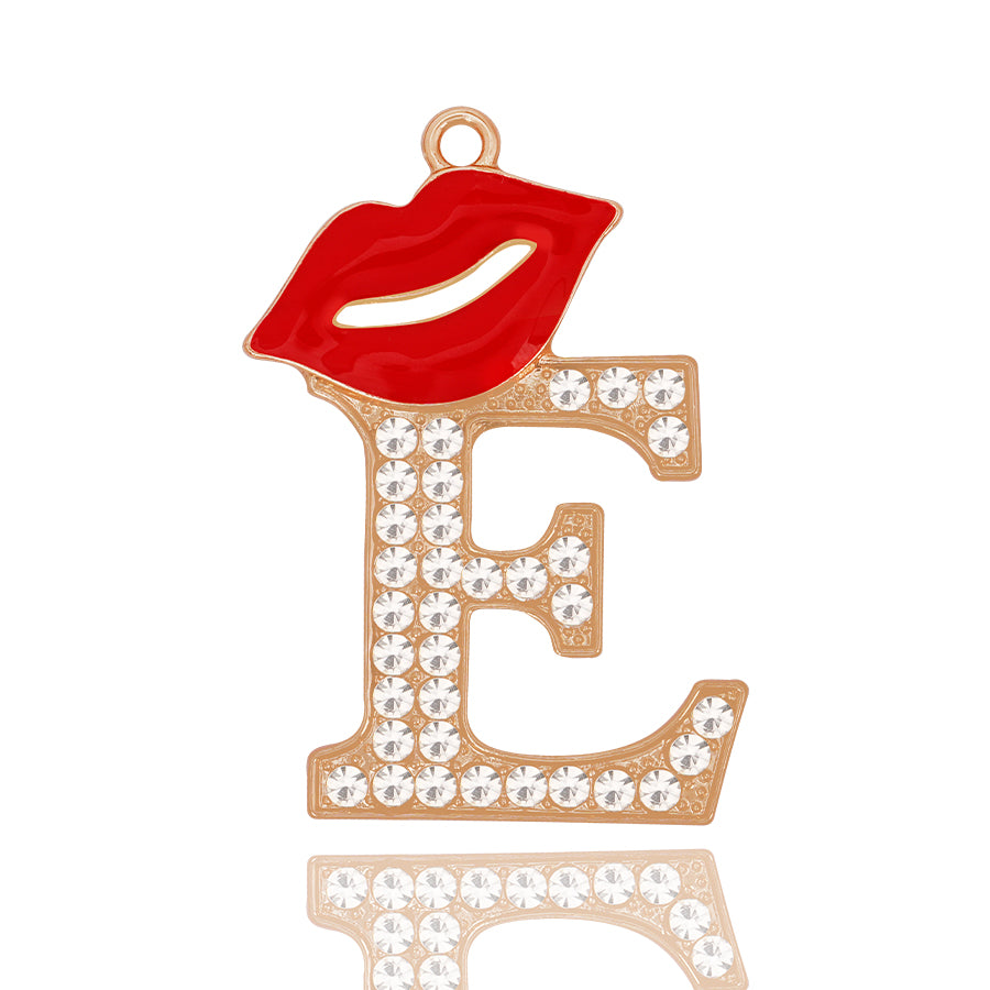 Accessories DIY Red Lips Letter Accessories Personalized Elegant Letter Accessories Clothing Decoration