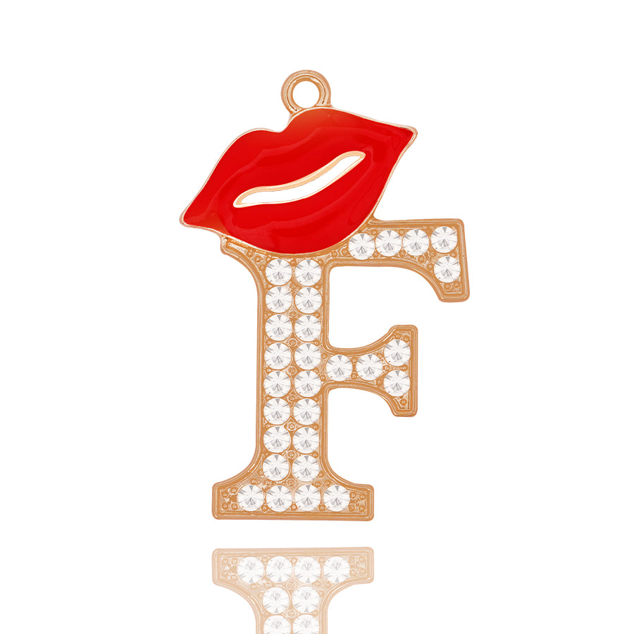 Accessories DIY Red Lips Letter Accessories Personalized Elegant Letter Accessories Clothing Decoration