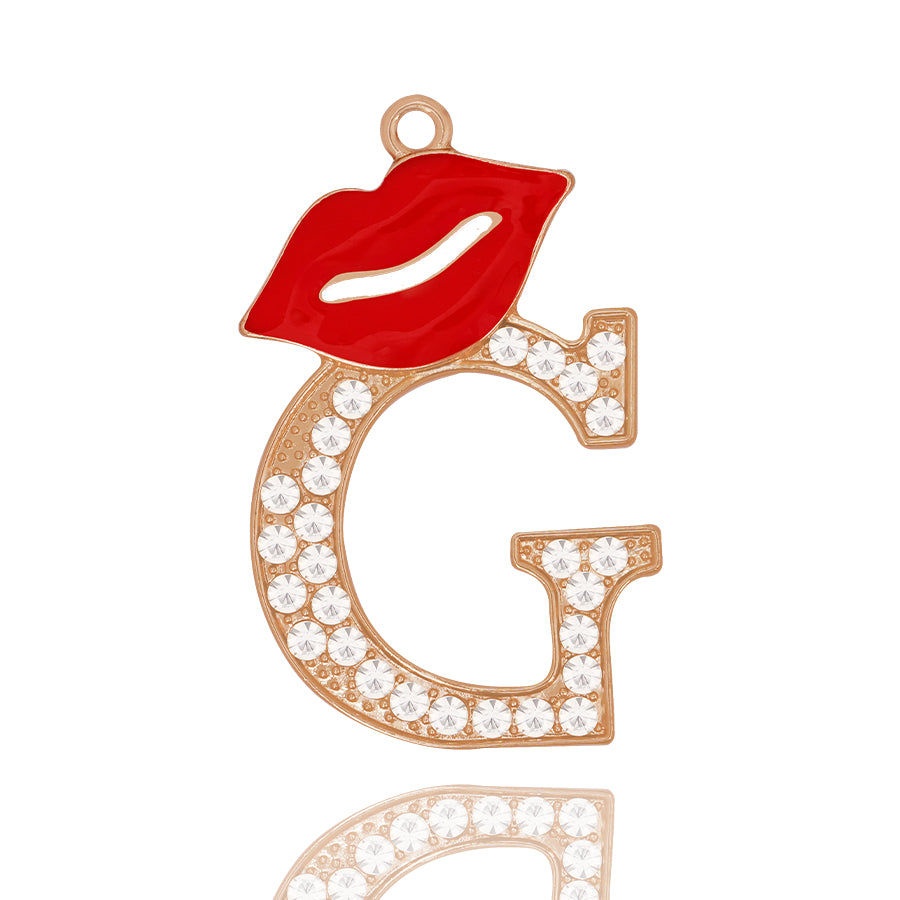 Accessories DIY Red Lips Letter Accessories Personalized Elegant Letter Accessories Clothing Decoration
