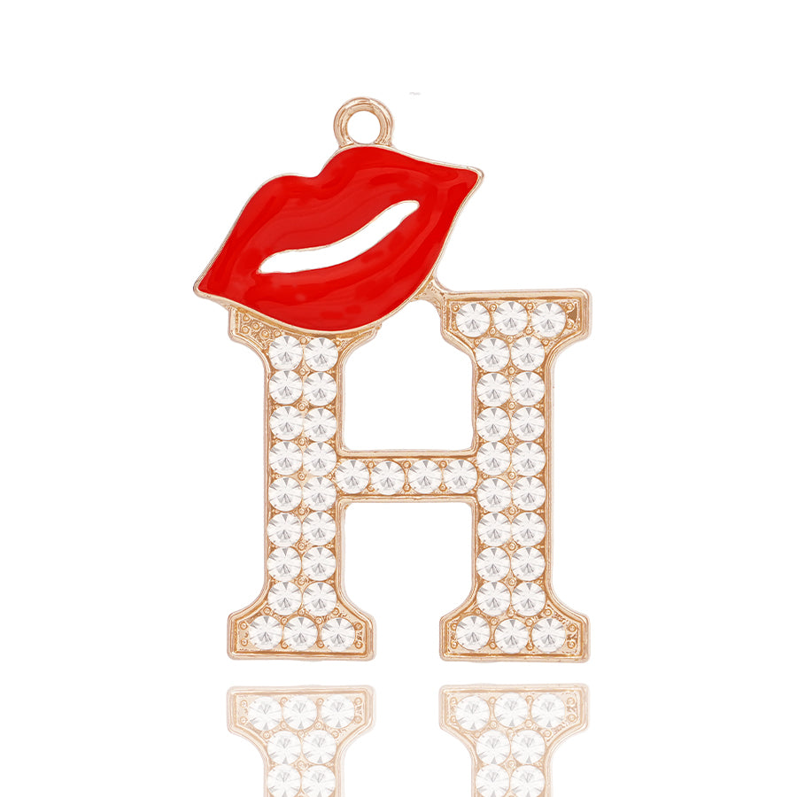 Accessories DIY Red Lips Letter Accessories Personalized Elegant Letter Accessories Clothing Decoration