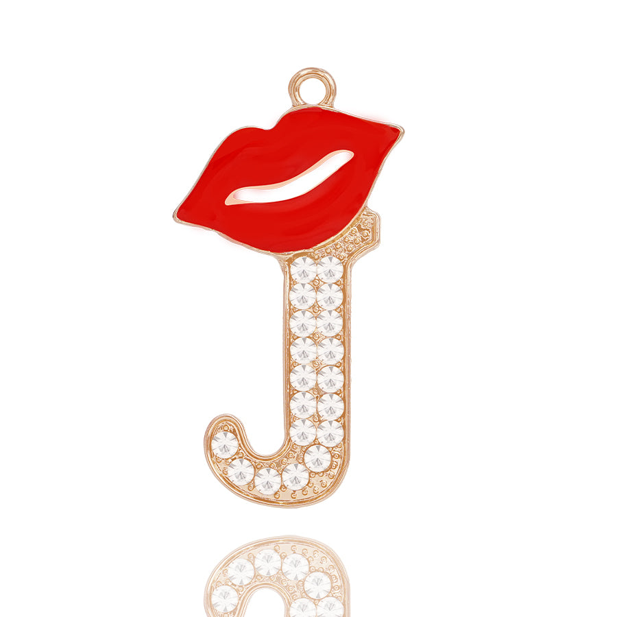 Accessories DIY Red Lips Letter Accessories Personalized Elegant Letter Accessories Clothing Decoration