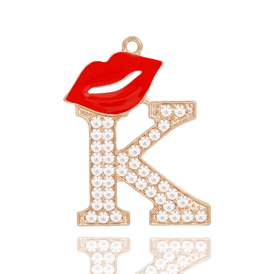 Accessories DIY Red Lips Letter Accessories Personalized Elegant Letter Accessories Clothing Decoration