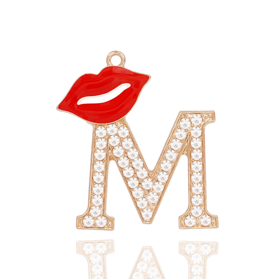 Accessories DIY Red Lips Letter Accessories Personalized Elegant Letter Accessories Clothing Decoration