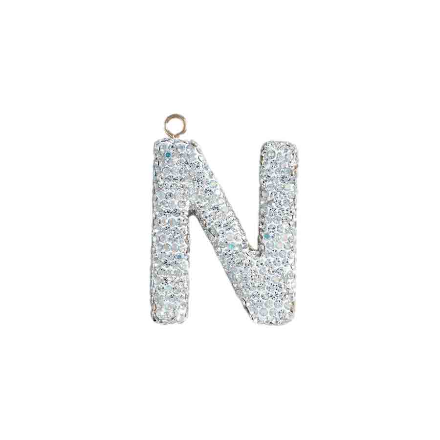 26 letter accessories elegant crystal letter accessories rhinestones exquisite accessories decoration