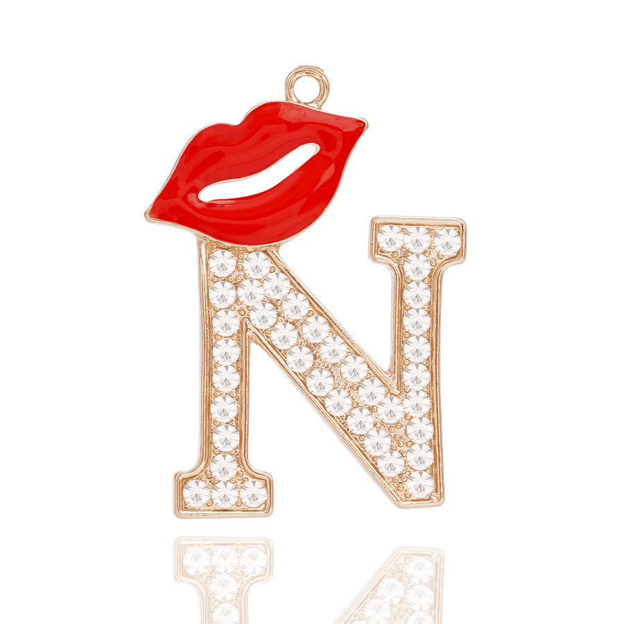Accessories DIY Red Lips Letter Accessories Personalized Elegant Letter Accessories Clothing Decoration