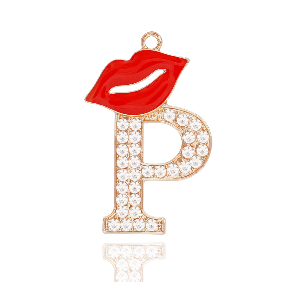 Accessories DIY Red Lips Letter Accessories Personalized Elegant Letter Accessories Clothing Decoration