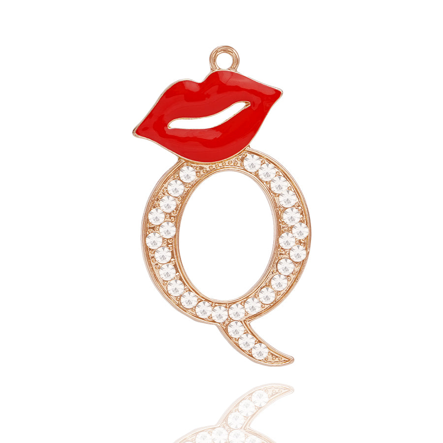 Accessories DIY Red Lips Letter Accessories Personalized Elegant Letter Accessories Clothing Decoration