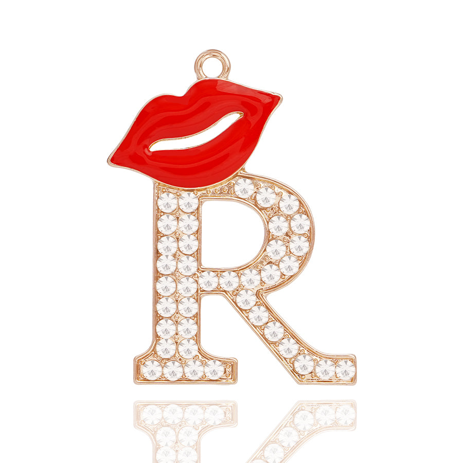 Accessories DIY Red Lips Letter Accessories Personalized Elegant Letter Accessories Clothing Decoration