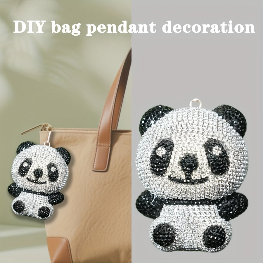 Panda crystal rhinestone jewelry, sparkling personalized crystal simulation, DIY bookshelf accessories, office accessories, suitable for dining table accessories, suitable as friends' birthday gifts, holiday gifts, commemorative gifts, birthdays