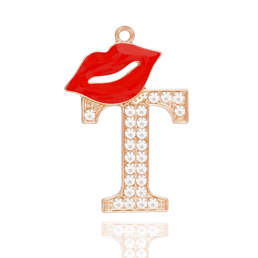 Accessories DIY Red Lips Letter Accessories Personalized Elegant Letter Accessories Clothing Decoration