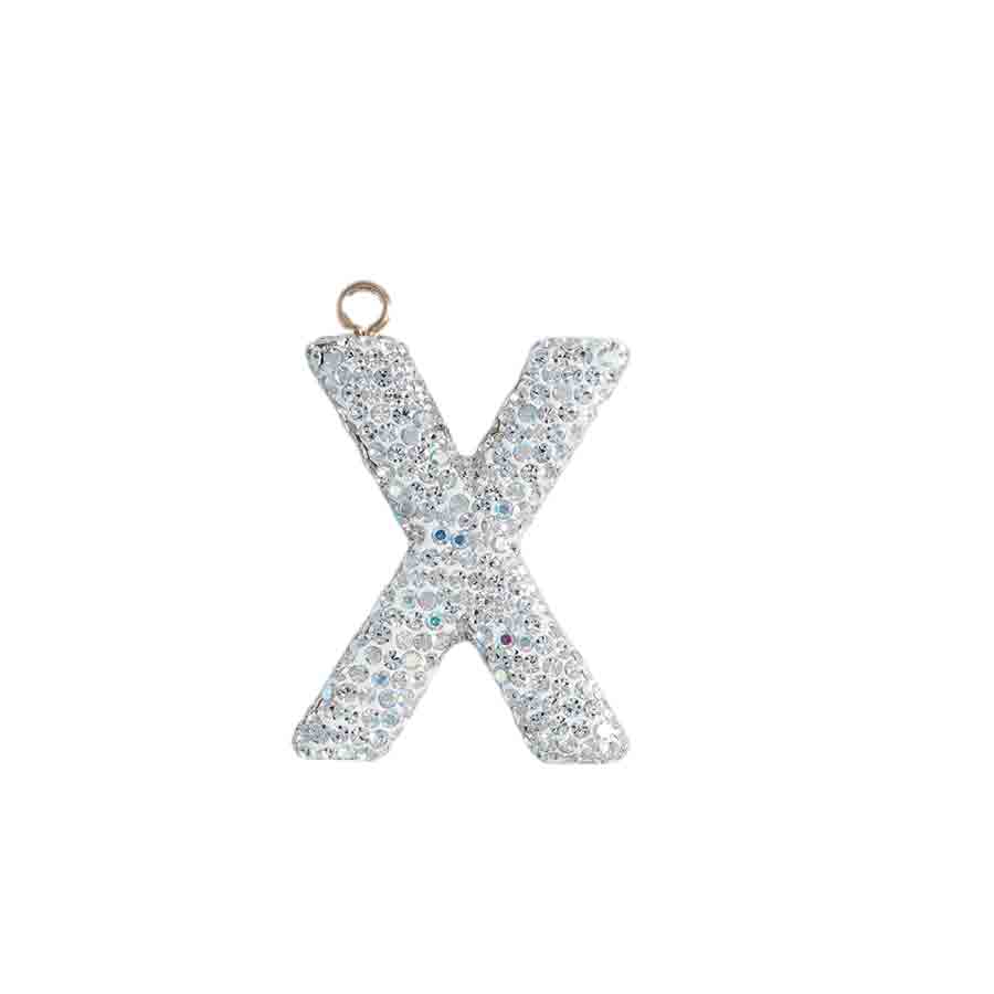 26 letter accessories elegant crystal letter accessories rhinestones exquisite accessories decoration