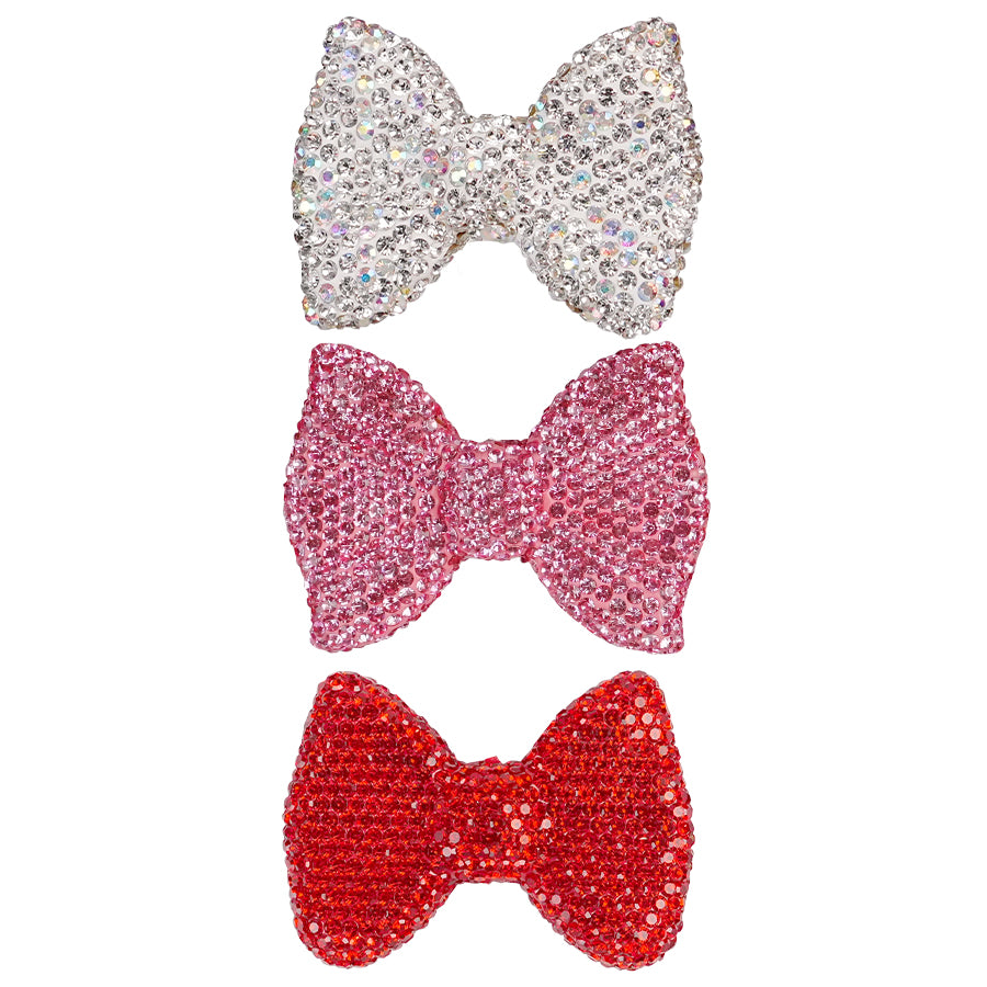 Exquisite diamond studded bow accessories, clothing accessories, three-dimensional bow accessories, crystal rhinestones