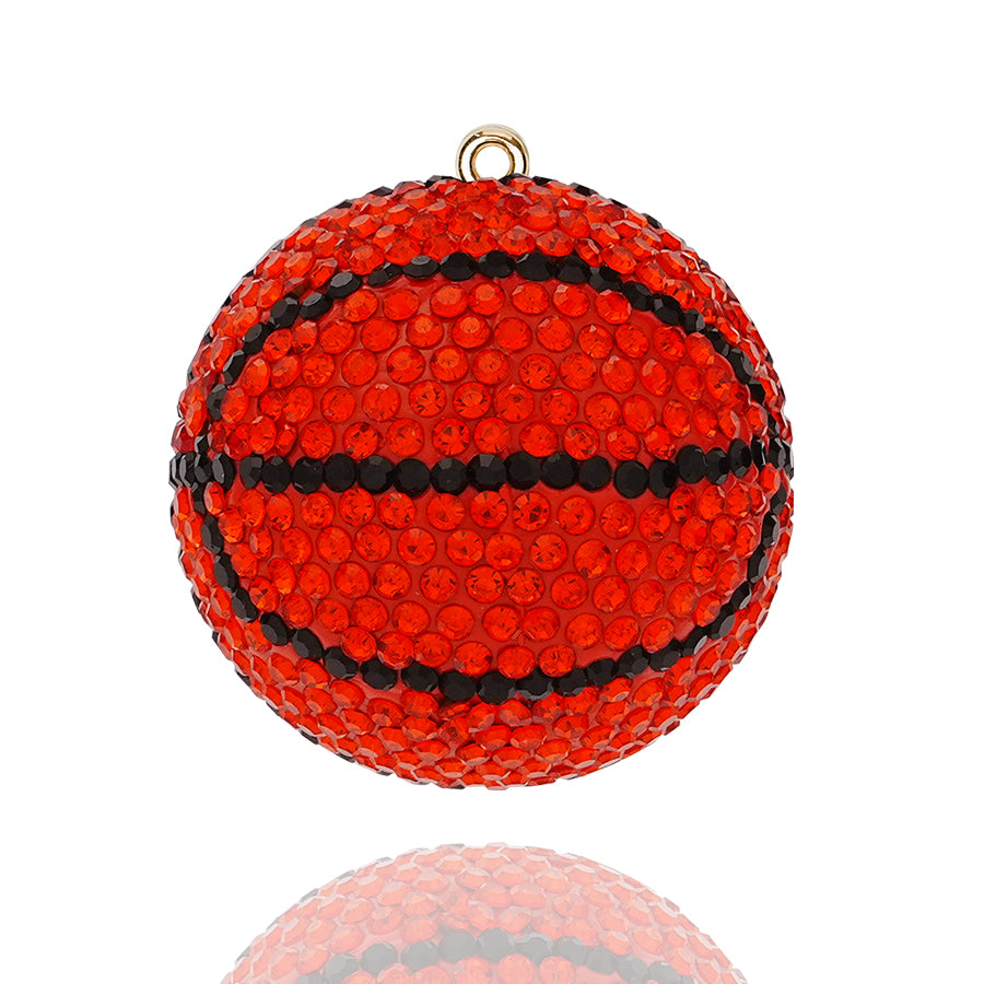 Basketball accessories, fan video accessories, car accessories, exquisite three-dimensional diamond inlaid basketball accessories, crystal rhinestone bag accessories
