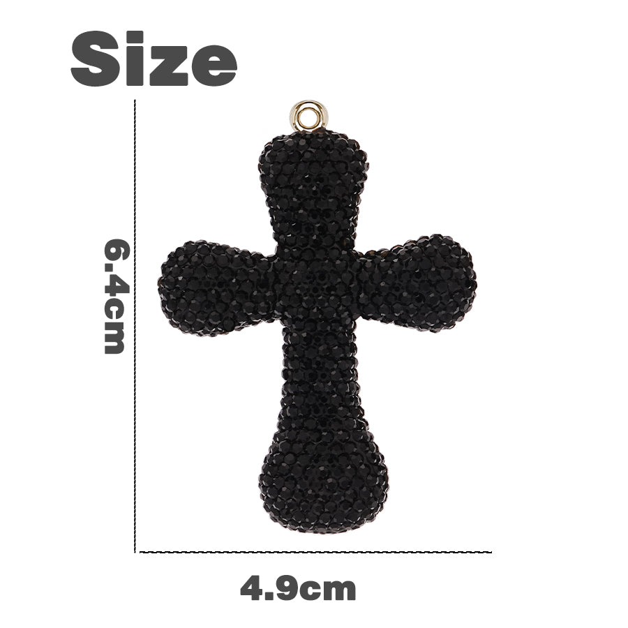 Lucky Talisman Cross Exquisite 3D Diamond Cross Accessories Clothing Accessories Crystal Accessories Decoration